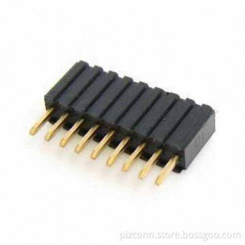 PCB Connector Pin Header with 1.27mm Pitch and 4.6mm Plastic Height